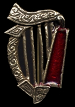 Irish Harp Brooch