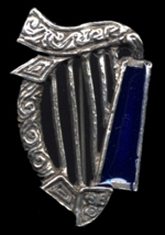 Irish Harp Brooch