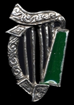 Irish Harp Brooch