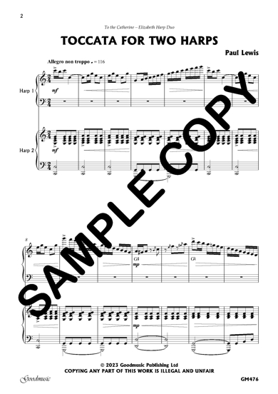 Toccata for Two Harps Toccata for Two Harps